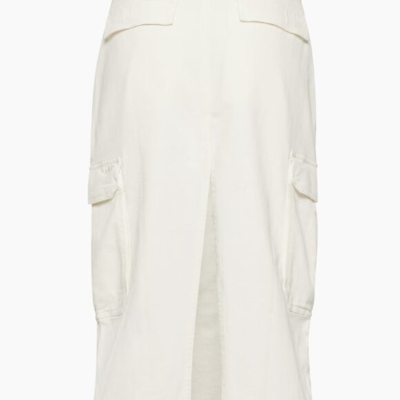 Aritzia TNA Cream Cargo Skirt | Y2K Utility Style | Size 8 - Picture 4 of 6